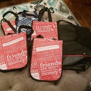 Set of 6 Lululemon bags